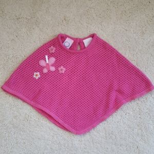 Pink Knit Poncho